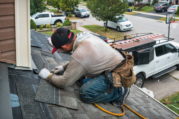 Professional Roofing technician working in Palmdale, PA